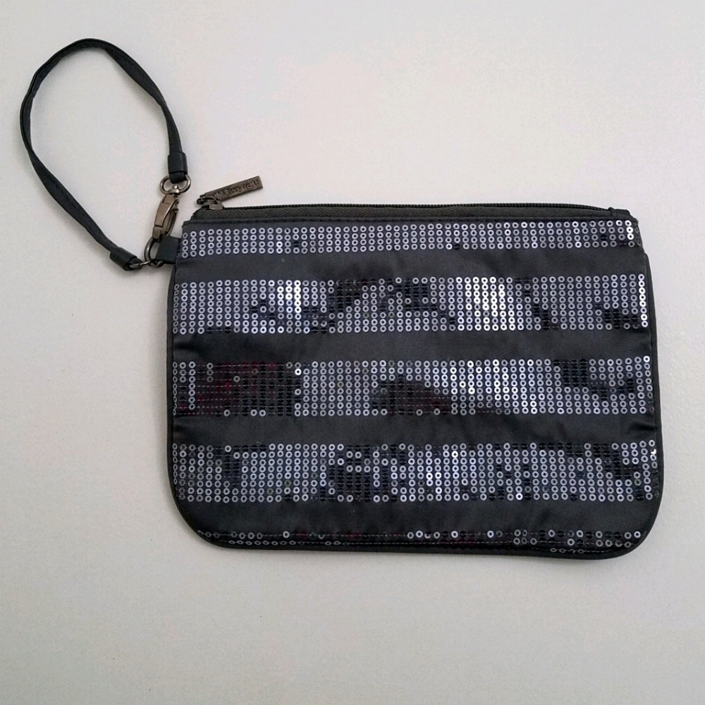 Bath & Body Works  Gray Sequin Bag